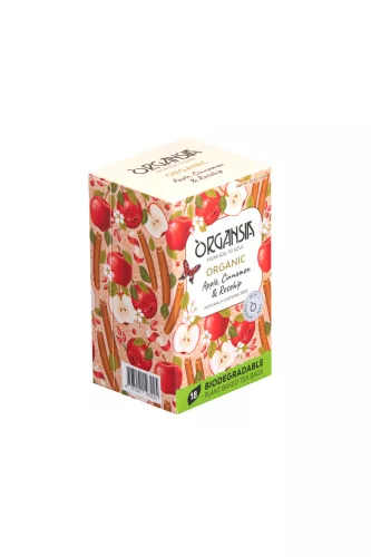 Basilur bio organsia alma fahéj és csipkebogyó tea 18db 32,4 g