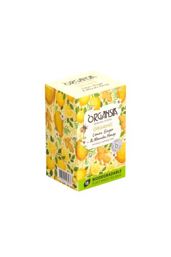 Basilur bio organsia citrom gyömbér manuka méz tea 18db 32,4 g
