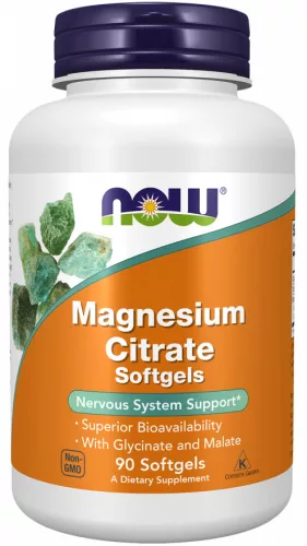 Now magnesium citrate 134mg lágykapszula 90 db