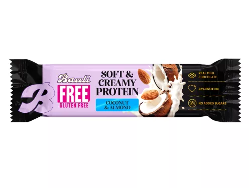 Max Sport gluténmentes soft creamy kókusz és mandulás szelet 45 g