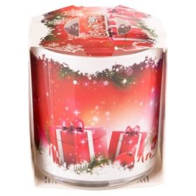 Verona üvegpoharas illatmécses piros ajándék 1 db