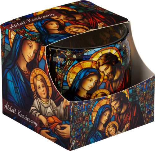 Illatmécses üvegpohárban áldott karácsony 1db