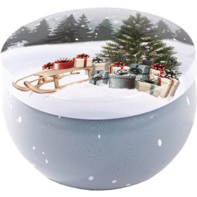   Illatmécses karácsonyi fémdobozos 4 féle illattal és mintával véletlenszerűen 1db