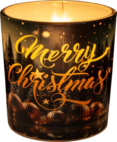 Illatmécses üvegpohárban róma christmas 1db