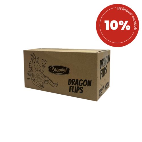 Biopont bio dragon flips kukorica snack valódi vaníliával gyűjtő 7x25g 175 g