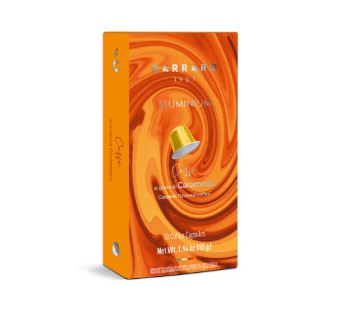 Carraro caramel flavored kávékapszula nespresso kompatibilis 10 db