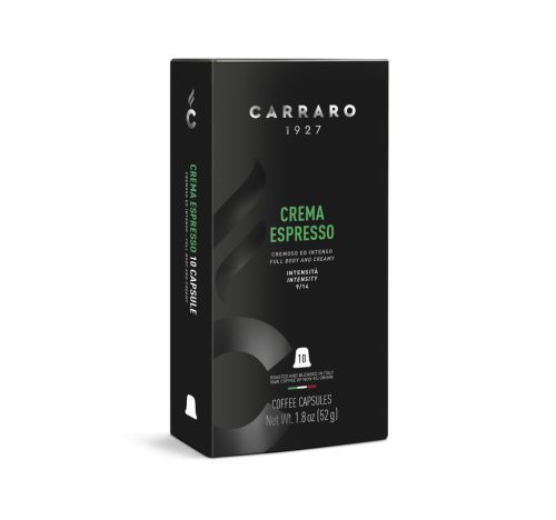 Carraro crema espresso premium kávékapszula nespresso kompatibilis 10 db