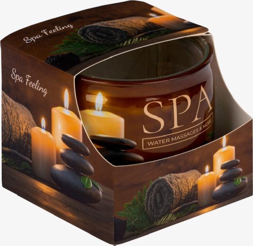 Illatmécses üvegpohárban spa feeling 1db