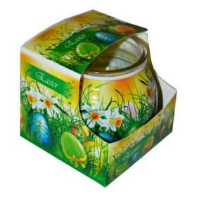 Illatmécses üvegpohárban húsvéti tojás 1db