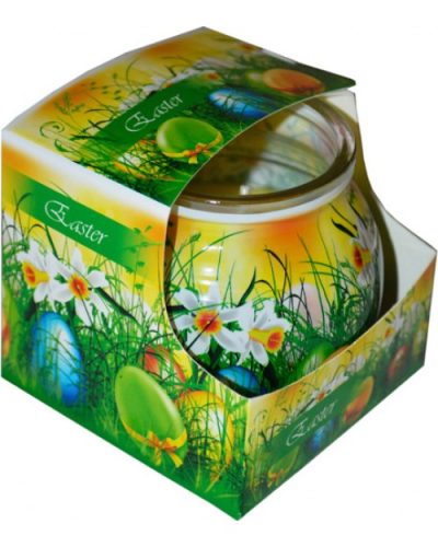 Illatmécses üvegpohárban húsvéti tojás 1db