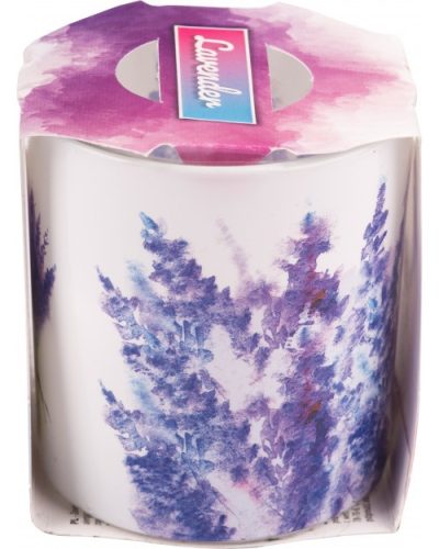 Verona illatmécses üvegpohárban levendula 1db