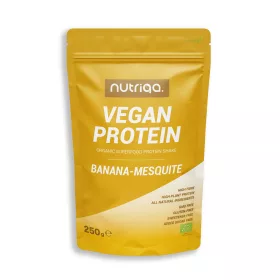 Nutriqa bio vegán banán-mesquite protein shake 250 g