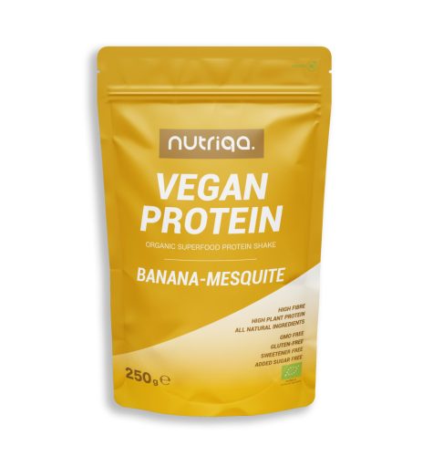 Nutriqa bio vegán banán-mesquite protein shake 250 g