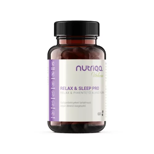 Nutriqa relax & pihentető alvás kúra vegán kapszula 60 db