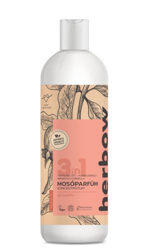 Herbow 3in1 mosóparfüm öblítő és kondicionáló koncentrátum légy boldog! 1000 ml