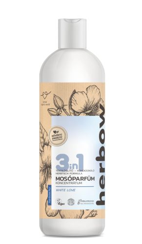 Herbow 3in1 mosóparfüm öblítő és kondicionáló koncentrátum fehér szerelem 1000 ml