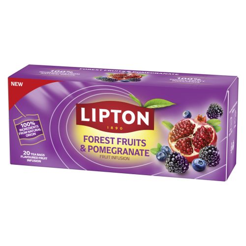 Lipton erdei gyümölcs-gránátalma tea 20x1,8g 36 g