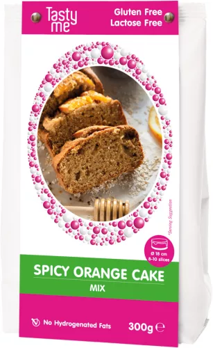 Tasty Me glutén- és laktózmentes fűszeres narancsos torta mix 300 g