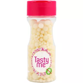   Tasty Me gluténmentes cukorgyöngy tortadekor mix fehér 70 g