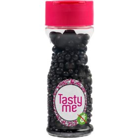   Tasty Me gluténmentes cukorgyöngy tortadekor mix fekete 70 g