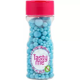   Tasty Me gluténmentes cukorgyöngy tortadekor mix világoskék 70 g