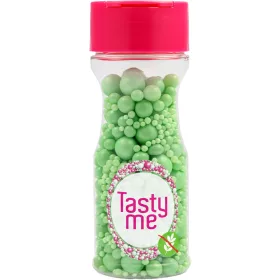   Tasty Me gluténmentes cukorgyöngy tortadekor mix világoszöld 70 g