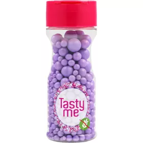   Tasty Me gluténmentes cukorgyöngy tortadekor mix viola 70 g