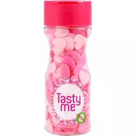   Tasty Me gluténmentes cukor tortadekor mix pink szívek 50 g