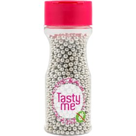   Tasty Me gluténmentes metallic pearls tortadekor mix ezüst 4mm 70 g