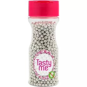  Tasty Me gluténmentes metallic pearls tortadekor mix ezüst 4mm 70 g