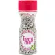 Tasty Me gluténmentes metallic pearls tortadekor mix ezüst 75 g