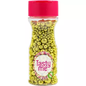   Tasty Me gluténmentes metallic pearls tortadekor mix arany 75 g