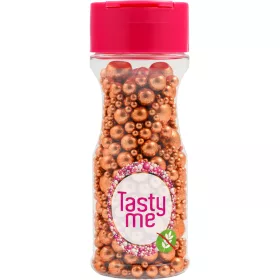   Tasty Me gluténmentes metallic pearls tortadekor mix réz 75 g