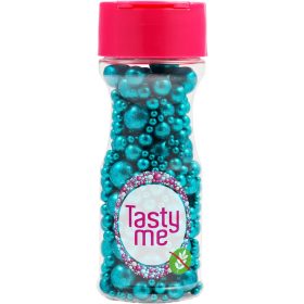   Tasty Me gluténmentes metallic pearls tortadekor mix türkiz 75 g