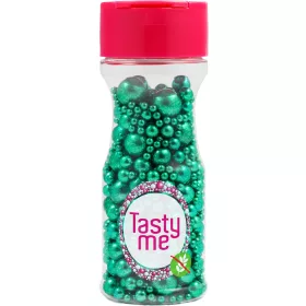   Tasty Me gluténmentes metallic pearls tortadekor mix zöld 75 g