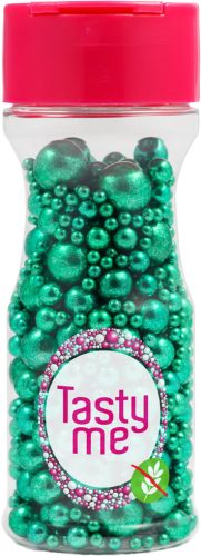 Tasty Me gluténmentes metallic pearls tortadekor mix zöld 75 g