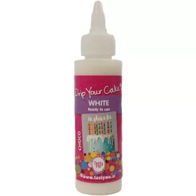   Tasty Me gluténmentes tortabevonó drip (csurgató) fehér 120 g