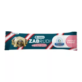  Cornexi zabrudi mákos guba vaníliaízű töltelékkel töltött mákos zabrúd, fehér bevonattal 30 g