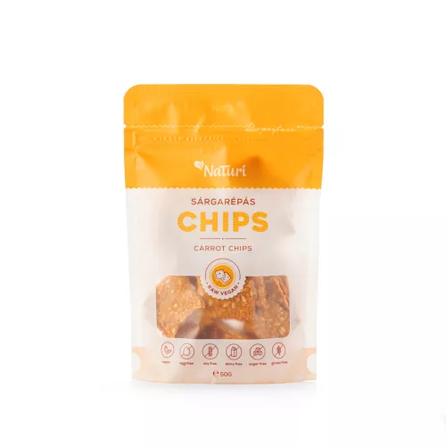 Naturi sárgarépás chips 50 g