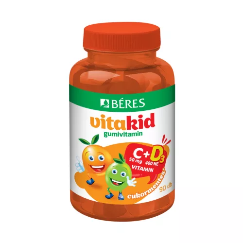 Béres vitaKid c+d gumivitamin  gumitabletta 90 db