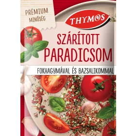   Thymos paradicsom szárított, fokhagymával és bazsalikommal 15 g