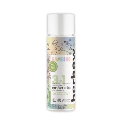 Herbow bambino 3in1 öblítő és kondicionáló mosóparfüm koncentrátum aloe vera illattal 200 ml