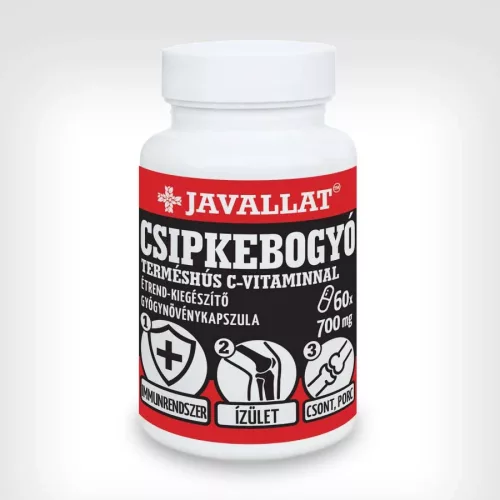 Javallat csipkebogyó terméshús c-vitaminnal étrend-kiegészítő kapszula 60 db