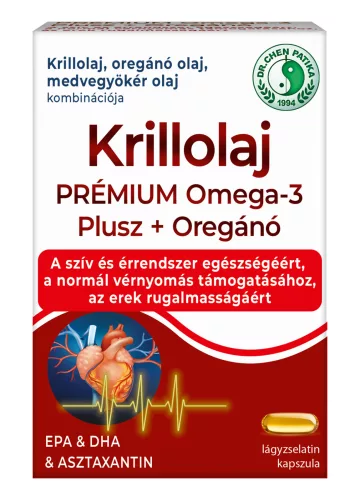 Dr.chen krillolaj prémium omega3 plusz+oregánó kapszula 60 db