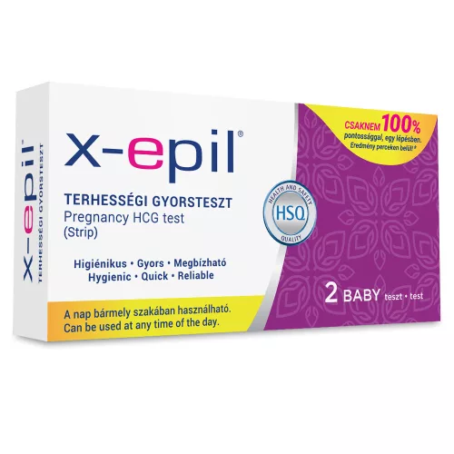 X-Epil terhességi gyorsteszt csikok 2 db