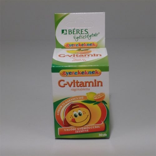 Béres c-vitamin rágótabletta gyerekeknek citrom-narancs 30 db