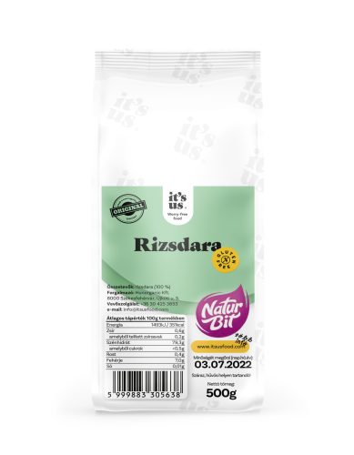 It's us naturbit rizsdara 500 g (Gluténmentes)