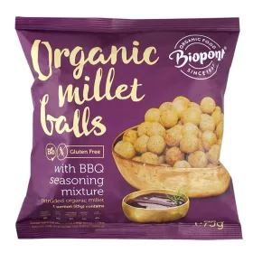   Biopont bio extrudált kölesgolyó barbecue 75 g (Gluténmentes)
