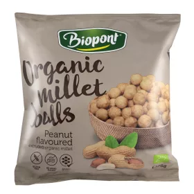   Biopont bio extrudált kölesgolyó földimogyorós 75 g (Gluténmentes)
