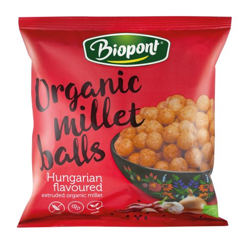 Biopont bio extrudált kölesgolyó magyaros 75 g (Gluténmentes)